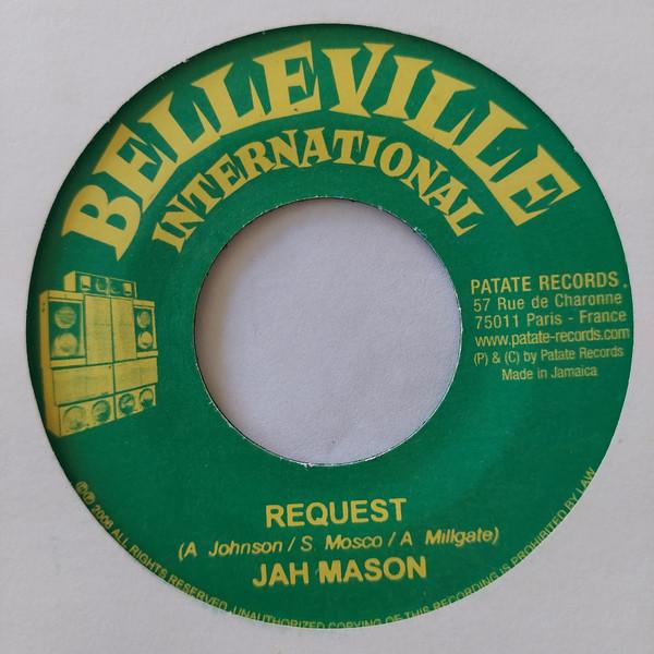7-дюймовая пластинка JAH MASON Запрос НЕТ Belleville Inte 2006 Франция Регги Ска Даб Б/у