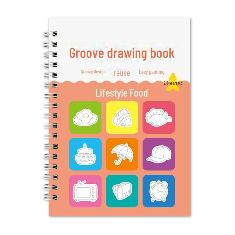 "Simple Drawing & Calligraphy Practice Book for Children Aged 2-8"