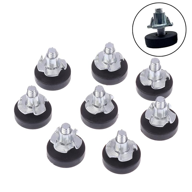 8Pcs Diy Accessories M6 Thread Adjustable Furniture Levelers Screw In Chair Feet Furniture Feet Leg Levelers Durable Easy To Use