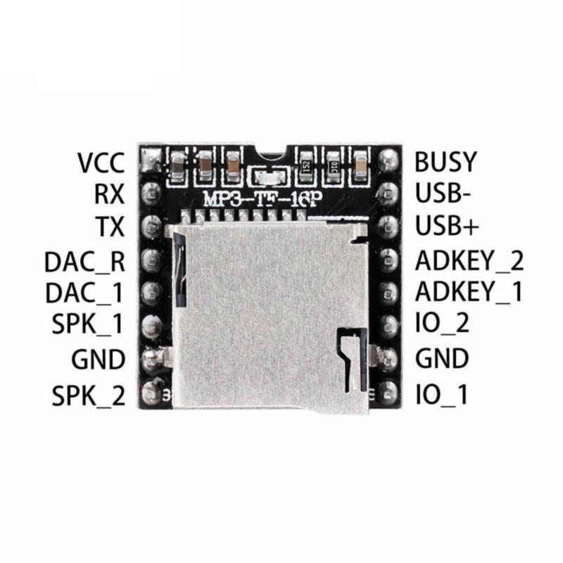 3Pcs For DFPlayer Mini MP3 Player Module TF Card U Disk Mini MP3 DFPlayer Sound Voice Module Card Expansion Board