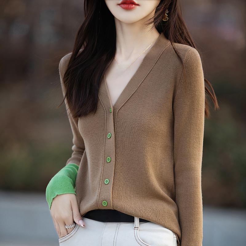 Женский легкий кардиган из 50% шерсти и 50% шелка Mulberry — универсальный трикотаж на все 4 сезона для комфорта и стиля в любое время года