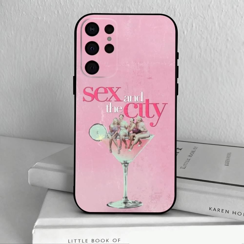 S-Sex and the City  Phone Case For Samsung S25,S24,S21,S22,S23,S30,Ultra,S20,Plus,Others Soft Black Cover