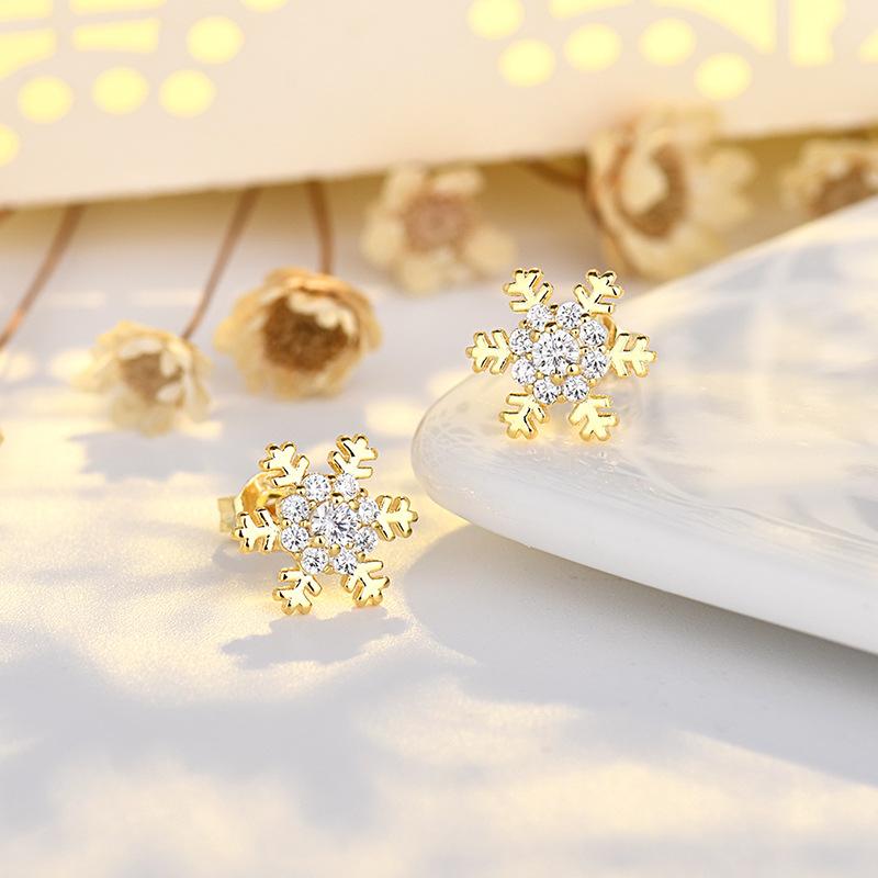 New 925 Sterling Silver High Quality Zircon Stud Earrings for Women Exquisite Student Girlfriend Jewelry Accessories Wedding