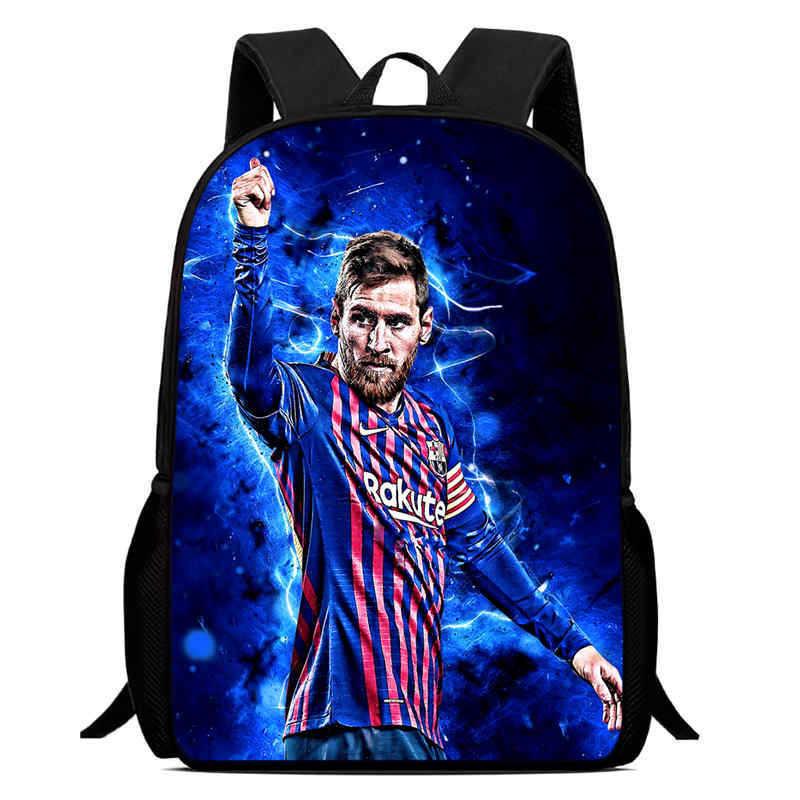 Криштиану Лионель Месси Роналду Неймар Рюкзак с узором футбольной звезды Детский