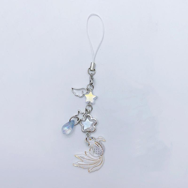 Изысканный китайский стиль Koi Star бисерный брелок подвеска универсальный телефонный шнурок изысканный рюкзак украшения аксессуары подарки