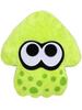 Подушка-сквидик Splatoon 35 см, Лаймово-зеленая, Высокая,
