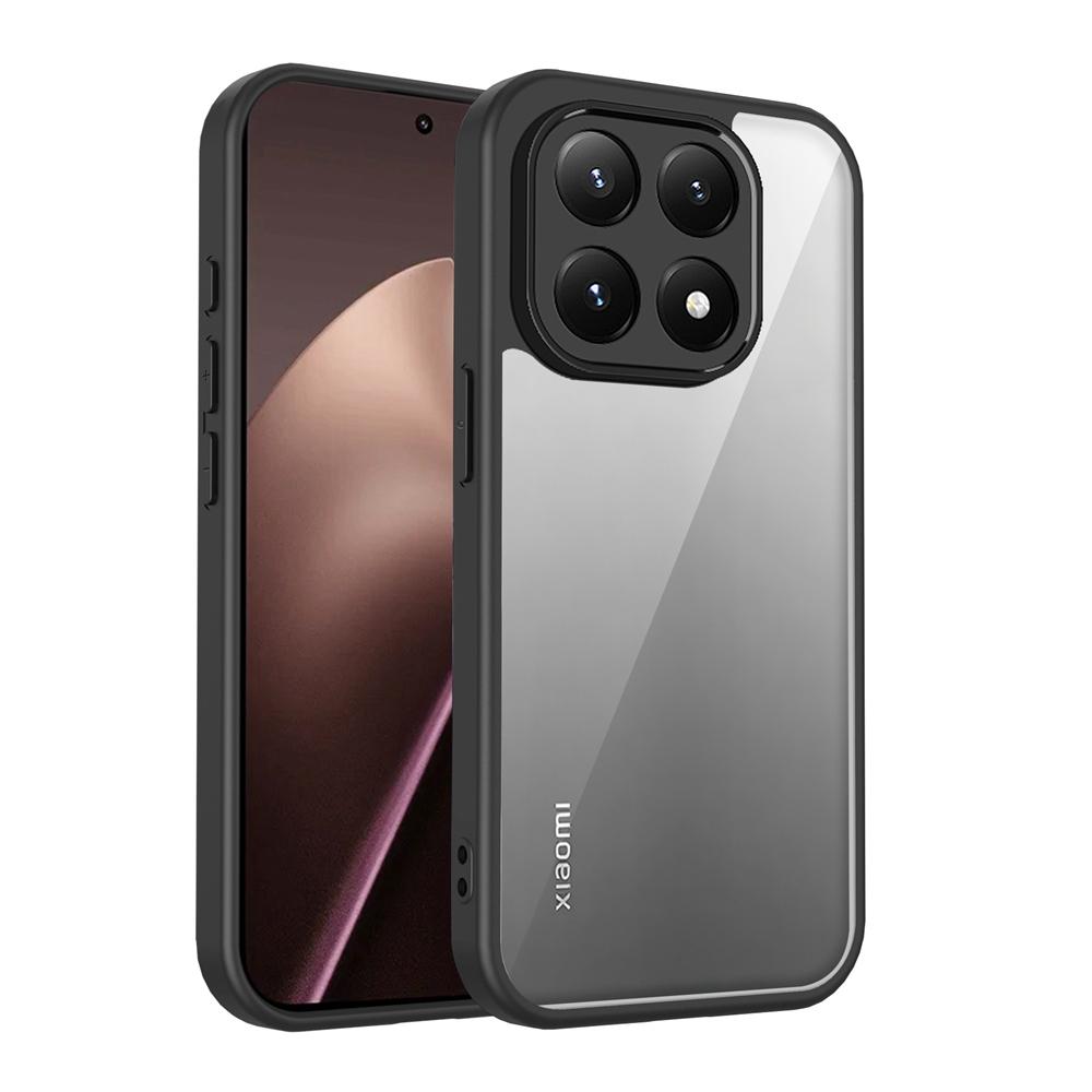 KEYSION Прозрачный чехол для телефона для Xiaomi 15T 15T Pro 5G Мягкий силикон+ПК Прозрачная противоударная задняя крышка для телефона для Xiaomi 15T Pro