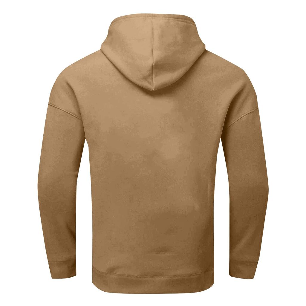 Мужская зимняя однотонная куртка с капюшоном на молнии, мужская повседневная куртка из утолщенного бархата