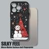Чехол-шнурок с рисунком рождественского снеговика для iPhone 17 15 16 Pro Max 12 13 14 Pro Max 16e Air 11 Ударопрочный мягкий ремешок Чехол для телефона
