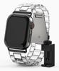 Прозрачный ремешок Nuateu Crystal Clear, совместимый со всеми моделями Apple Watch 11/10/9/8/7/6/5/4/Se3/Ultra 3