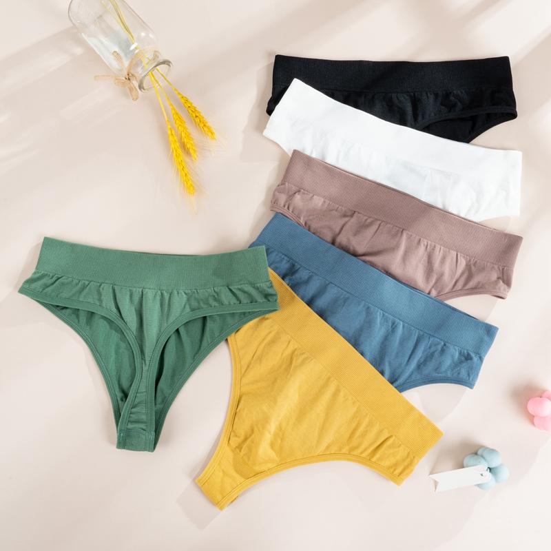 Женские бесшовные майки, топы, трусики, комплект женского хлопкового стрингов, нижнее белье, беспроводной бюстгальтер, мягкий укороченный топ, трусы с низкой посадкой, комплекты из 2 предметов