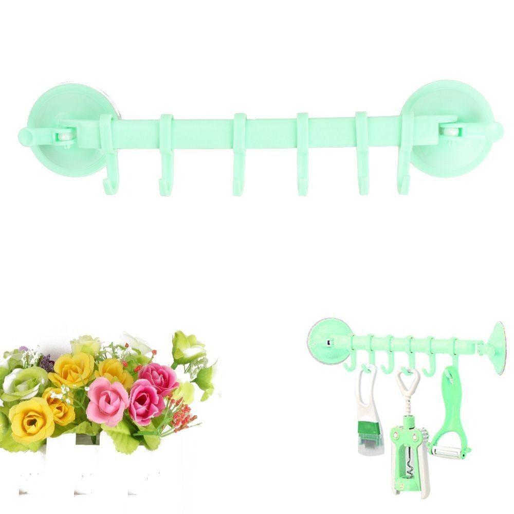 Полка для полотенец для ванной комнаты и кухни, регулируемая вакуумная присоска, держатели для хранения, крючки, регулируемая вешалка для крючков