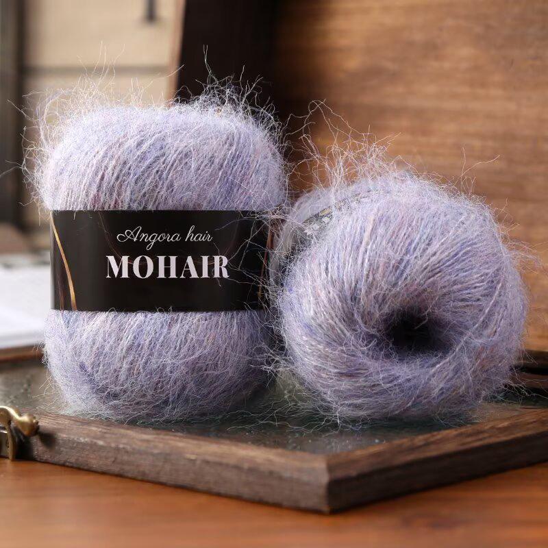 25 г/моток Мягкая зимняя пряжа для ручного вязания DIY Шар из меха альпаки Теплый плюшевый толстый мохеровый пряжа Шарф Роскошный