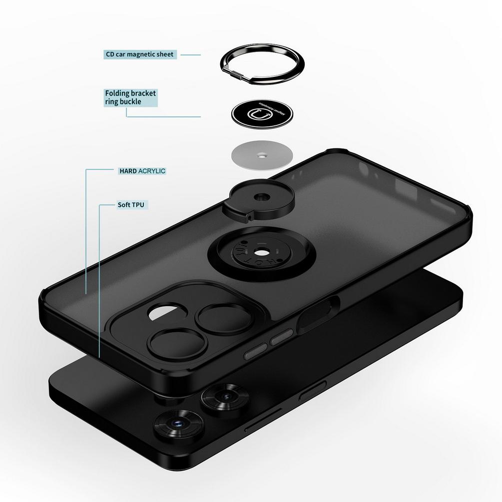 Rotatable Bracket Phone Case for Infinix Hot 30 Play NFC 30i HOT 20 20s 12 Pro 12i 11 11S 10 Play Car Holder Finger Ring Cover