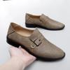 Hot Sale Men's Slip On Flats Genuine Leather Loafers Lightweight Casual Shoes Non Slip Soft Sole Walking Shoes Comfy Moccasins