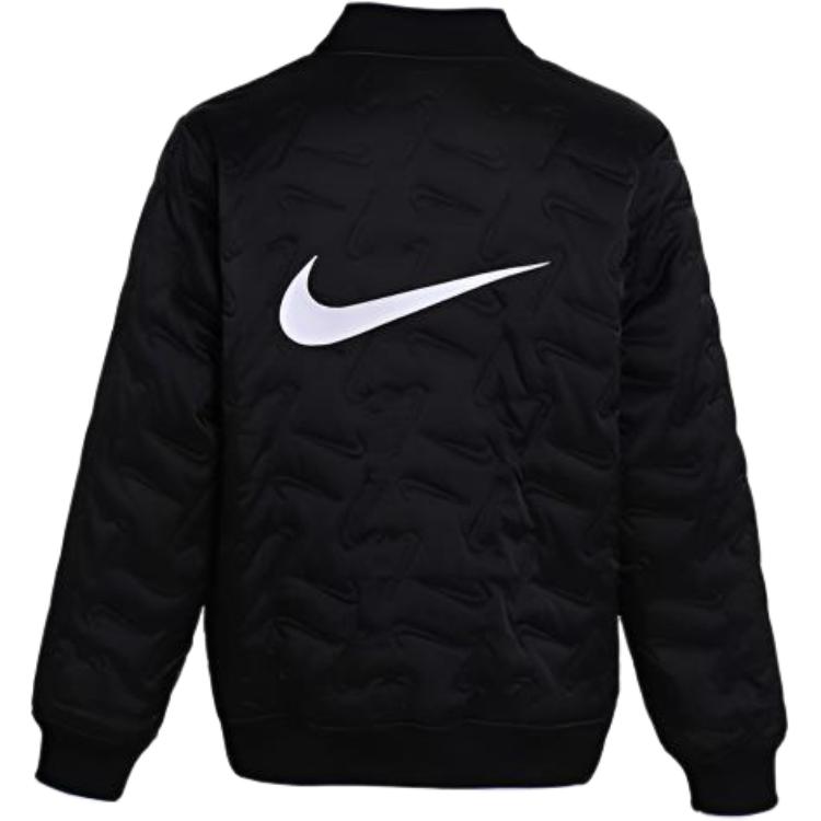 Nike Куртка из хлопка, ветрозащитная, теплая, повседневная, детская, черная D03684-010