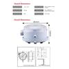 20-1000Pa Micro Differential Pressure Gauge 604 Air Differential Pressure Switch HVAC Ventilation Air Duct SPDT Sensor