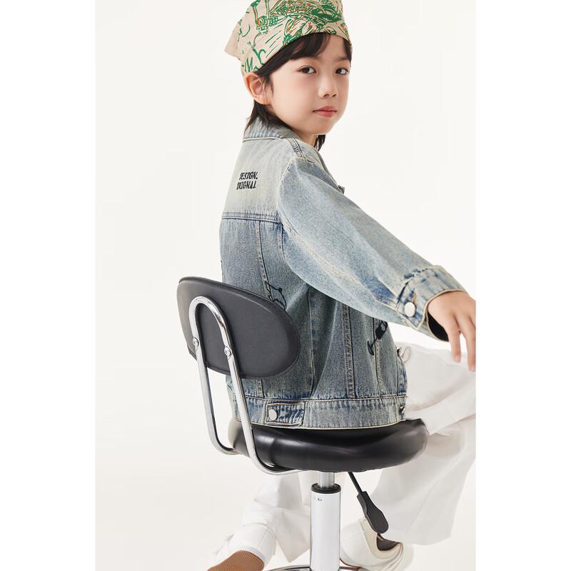 Boys' Embroidered Denim Jacket
