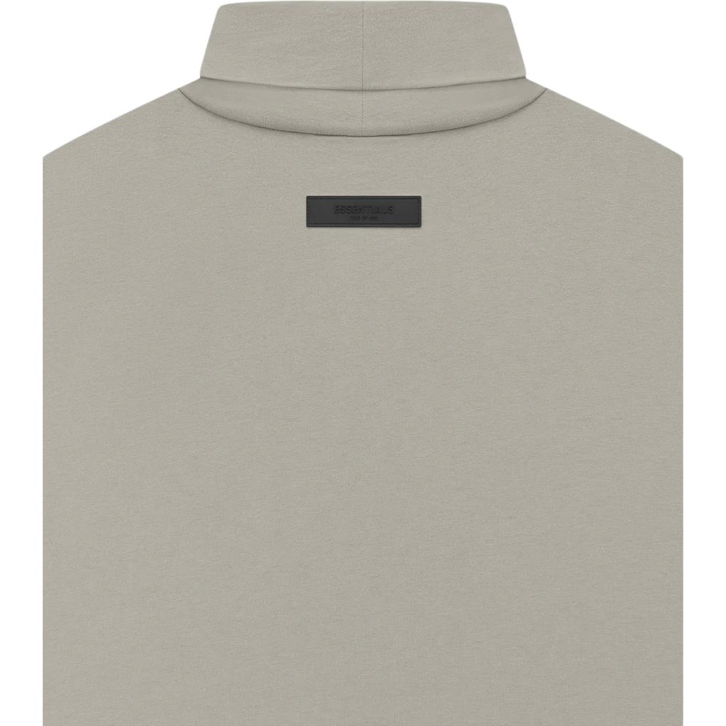 Fear of God Essentials Essentials SS23 Водолазка с вышивкой логотипа спереди и утепленным дизайном Мужская толстовка Seal-Grey FOG-SS23-073