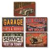 Lezalic Tin Sign License Plate Garage American Retro Interior Wall Decor Antique Vintage Style (Retro Car 2)
