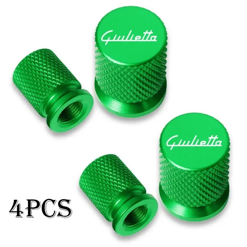 4pcs For Alfa Romeo Giulietta Accessories Car Wheel Tire Valve Caps Tyre Stem Covers Airdust Waterproof rfv233