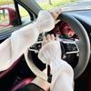 Ice Silk Sun Protection Arm Covers Women Pearl Elbow Cover Outdoor Cycling Driving Running Cool Anti-UV Arm Sleeves