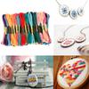 100/200Pcs Cross Stitch Cotton Embroidery Thread Floss Sewing Skeins Craft DIY Tool Multicolor Embroidery Thread Cross Stitch