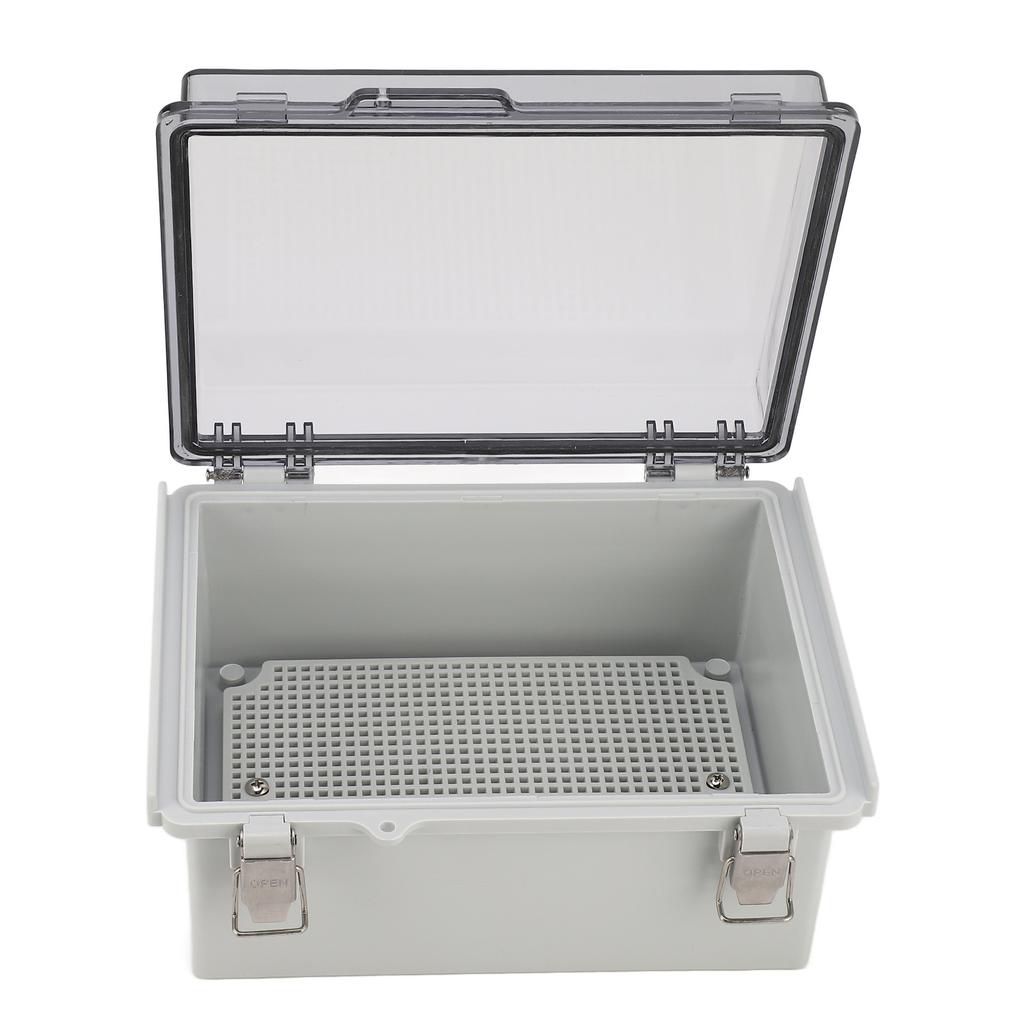 Junction Box ABS Plastic Waterproof Dustproof Hinged Shell Outdoor Universal Project Enclosure with