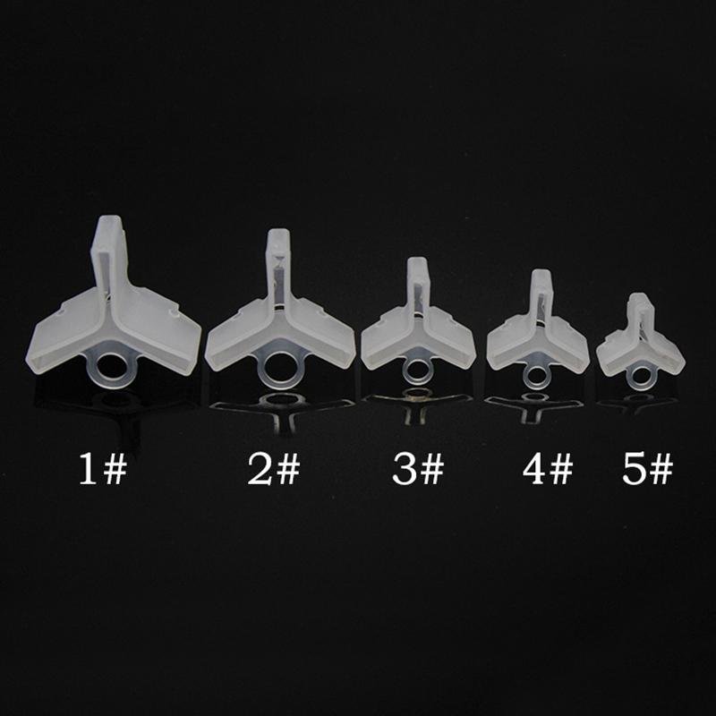 50Pcs/Lot Durable Protector Caps Fishing Out Hook Cover Safety Treble Fish Gear Lightweight Accessories with Slots Sleeves Tools