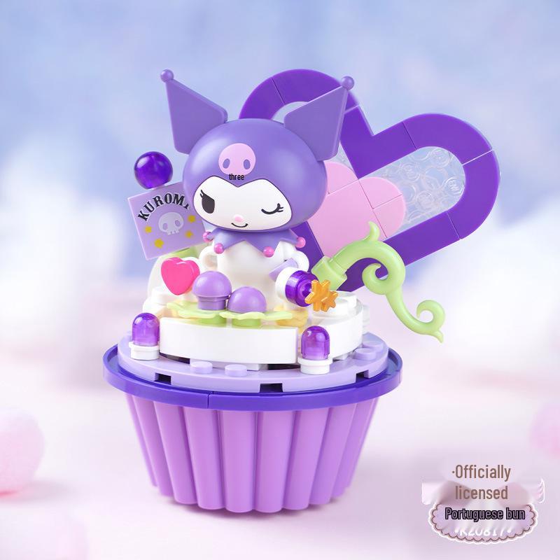 Hello Kitty Cinnamoroll Hamburger & Ice Cream Truck Building Blocks Toy