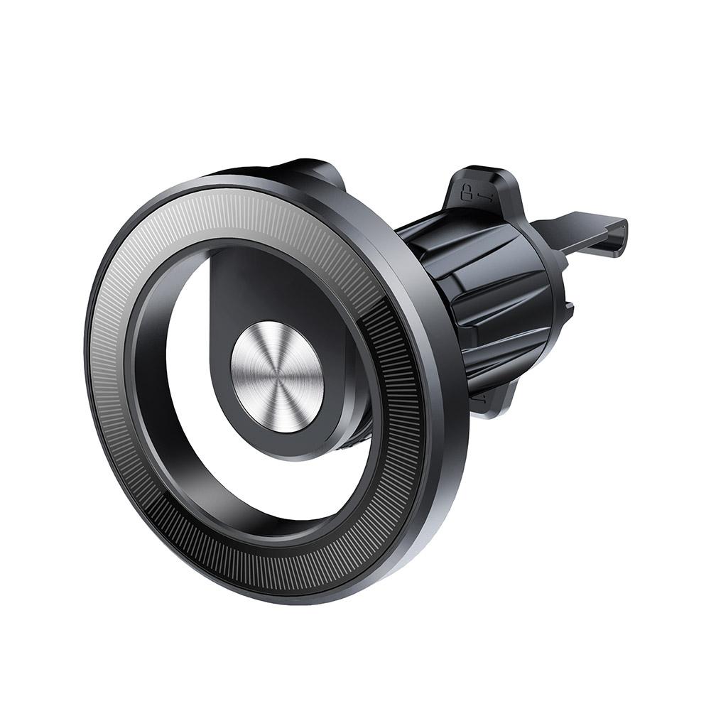 Магнитный автомобильный держатель для телефона на приборную панель автомобиля, центральная консоль, крепление для телефона, Air Clip Support, черный Unive N0E8