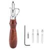 Professional 5 In 1 Multifunctional Leather Craft Tool Stitching Groover Set