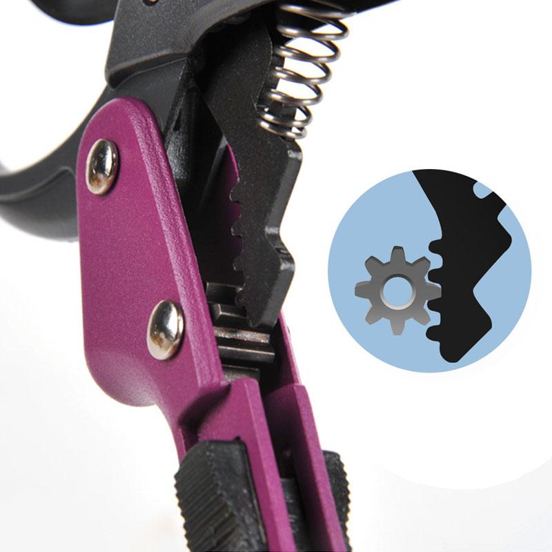 Ножницы SK5 Ножницы с зубчатым приводом из высокоуглеродистой стали, садовые ножницы, садовые ножницы с острым, устойчивым к ржавчине стальным лезвием