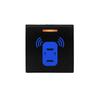12V Blue Orange Light Latching Momentary Push Switch 22 X 22mm For Toyota Prado 150 Series Camry Hiace Corolla RAV4 Land Cruiser