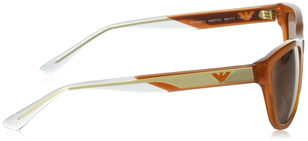 Солнцезащитные очки Emporio Armani Опаловые Размер 56 Женские EA4227U, Оранжевый,