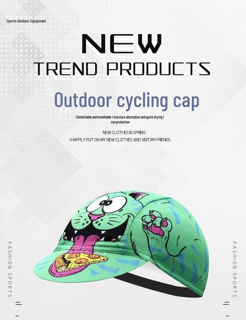 Дышащая велосипедная шапочка-подшлемник 2024 - Быстросохнущий подшлемник и солнцезащитная шапка для весны/лета