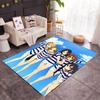 K-on! Group Pose Themed Anti-Slip Rugs - Polyester Home Decor, Suitable for Bedrooms, Living Rooms, Doorways, Studios, and Decorations