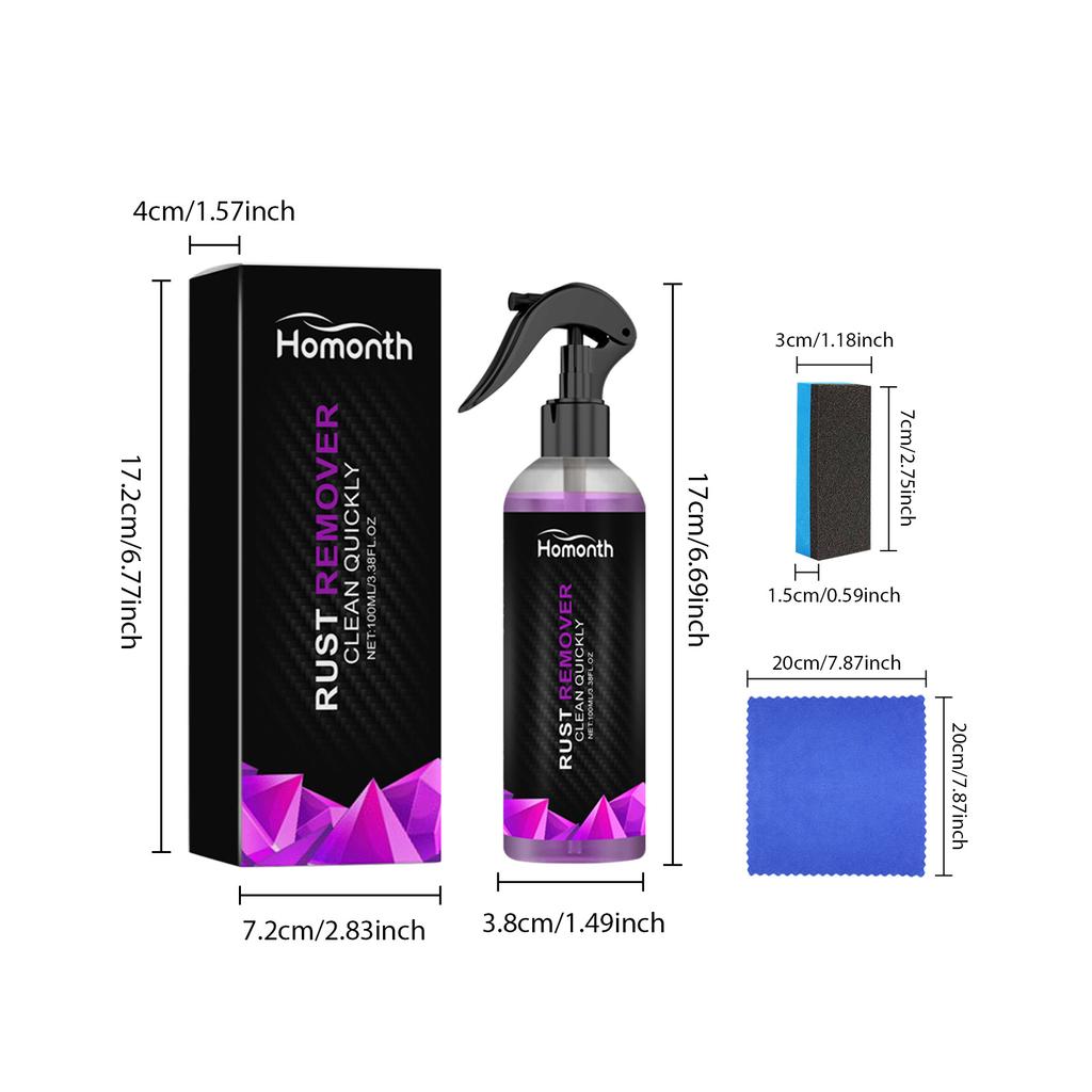 100-300 мл Ингибитор ржавчины Краска Удалитель ржавчины Спрей для удаления ржавчины Автомобиль Мотоцикл Удаление ржавчины Спрей Удалитель ржавчины для автомобильных колесных ступиц Очиститель
