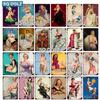 [SQ-DGLZ] 90s Pinup Metal Plate Tin Sign Plaque Vintage Pub Decor Metal Sign Metal Sexy Girls Poster Home Decoration Art Custom