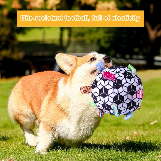 Pet Dog Plush Toy Ball Sound Interactive Dog Toy Plush Rattle Ball Pet Puppy Toy Ball Cute Relieve Boredom Shaking Cloth Ball