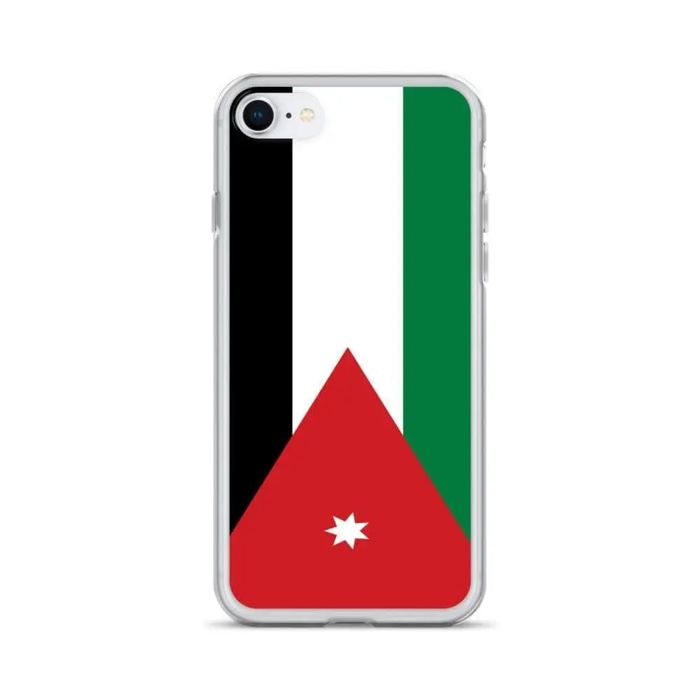Чехол для iPhone — Drapeau Jordanie — iPhone SE 2020 — Souple — Multicolore — Вертикальный