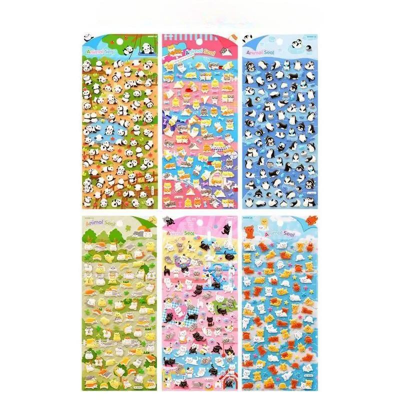 1 Pc Kawaii Cute Small Foam 3D Decorative Animal Stationery Stickers Scrapbooking DIY Diary Album Stick Label