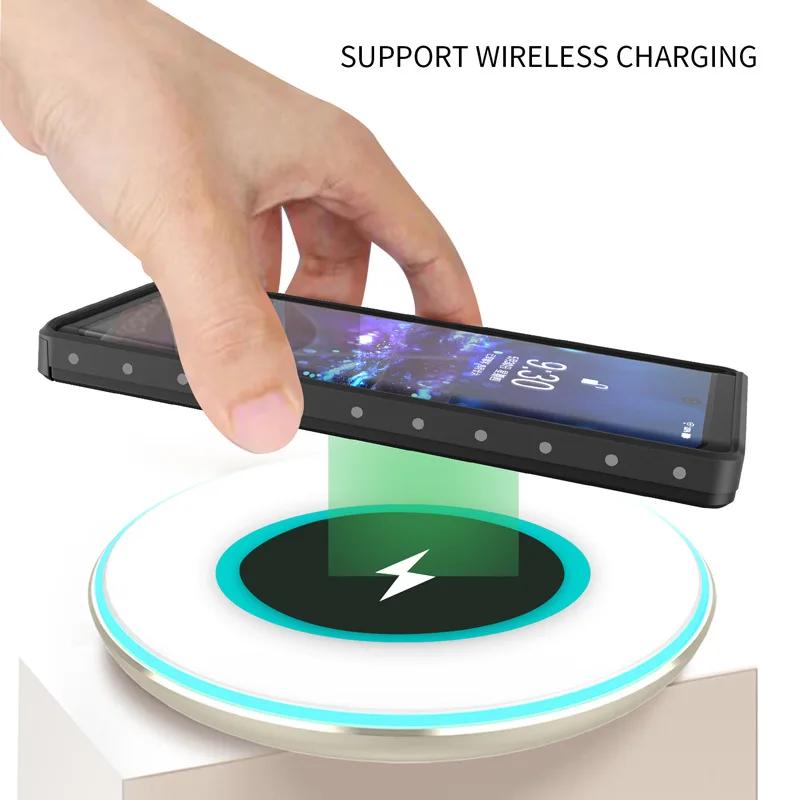 Водонепроницаемый прозрачный чехол с защитой IP68 для Galaxy S22 S21 S20 Note 20 Ultra S10 Plus Note 10 9 8, противоударный жесткий чехол для подводного плавания