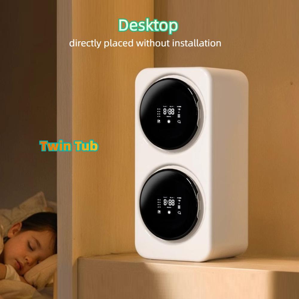 Стиральная машина с одним/двумя барабанами, бытовая стиральная и сушильная машина для мелкого нижнего белья, носков, встроенного типа, настенная, настольная