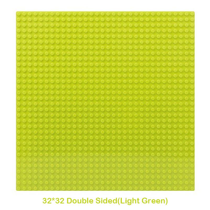 32x32 Dots Double Sided Baseplate for Building Brick 16x16 City Classic Block Plates DIY Plastic Small Block Assembly Part Toy
