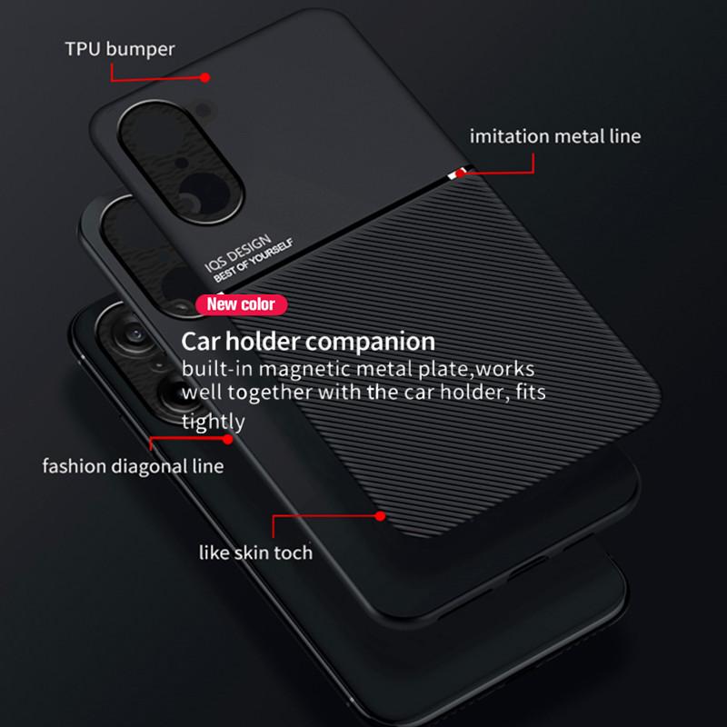 Rugged Non-Slip Protective Case for OnePlus Nord CE 5 CE5 5G Cover Built-in Magnetic Suction Holder Coque Fundas Capa