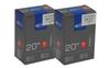 SCHWALBE (SCHWALBE) Set of 2 Bicycle Tubes, Genuine, 20x1.50/2.40, 40mm Presta, 7SV, Boxed