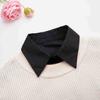 Guangzhou Wool Woolen Large Simple Black And White Collage Shirt Versatile False Collar