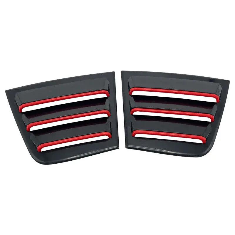 For Dodge Charger 2011 2012 - Rear Window Louver Shutter Cover Side Vent Trim Windshield Decoration Cover Car Accessories