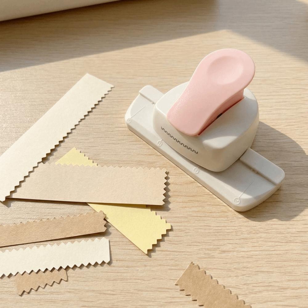 Labor Saving Stamp Border Punch 3.3cm Creative Toothed Puncher Embosser Paper Cutting Cutting Craft Stamp Shape Hole Punch